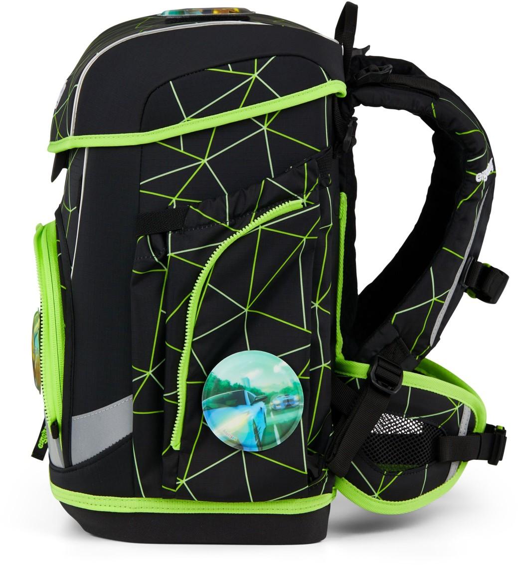 Ergobag Cubo Light Schulranzen Set CyBär Race - Sportwagen