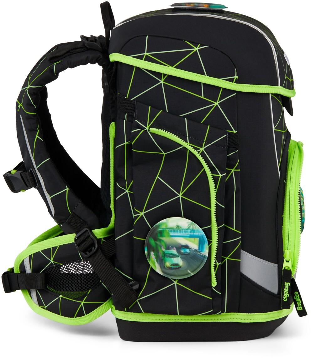 Ergobag Cubo Light Schulranzen Set CyBär Race - Sportwagen
