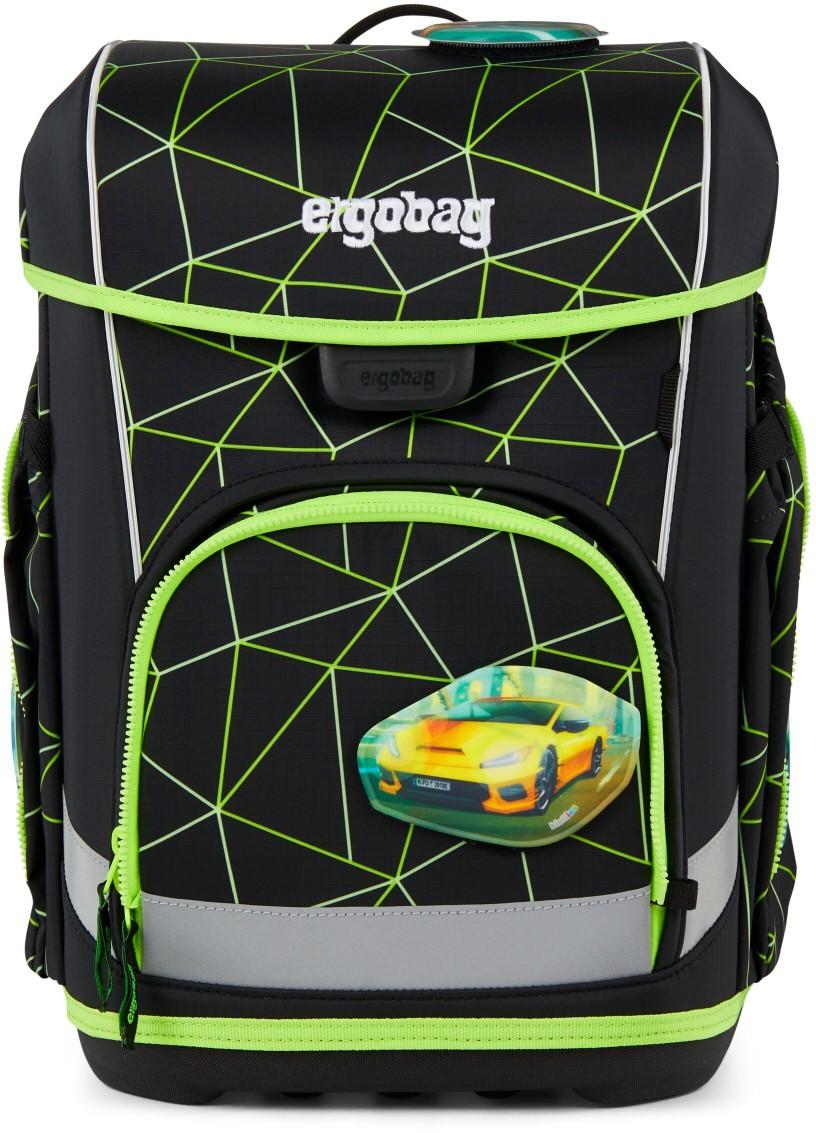 Ergobag Cubo Light Schulranzen Set CyBär Race - Sportwagen