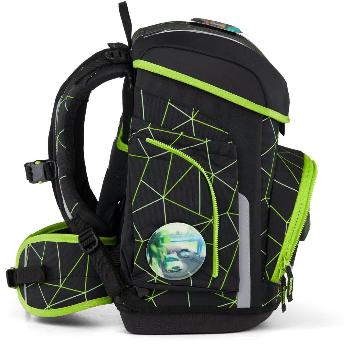 Ergobag Cubo Schulranzen Set CyBär Race - Sportwagen