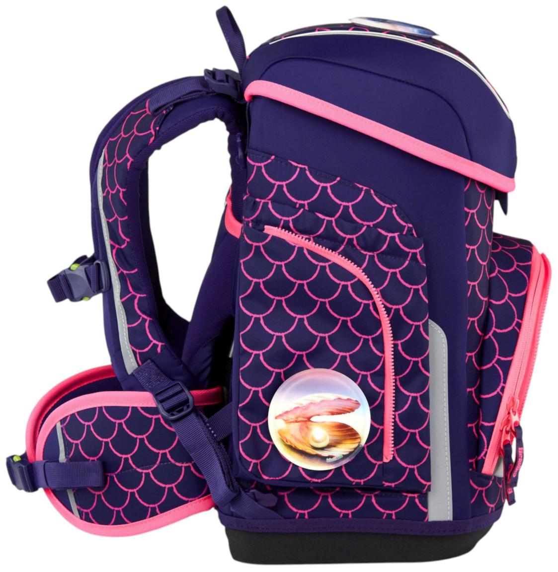 Ergobag Cubo Schulranzen Set PerlentauchBär - Violett Pink