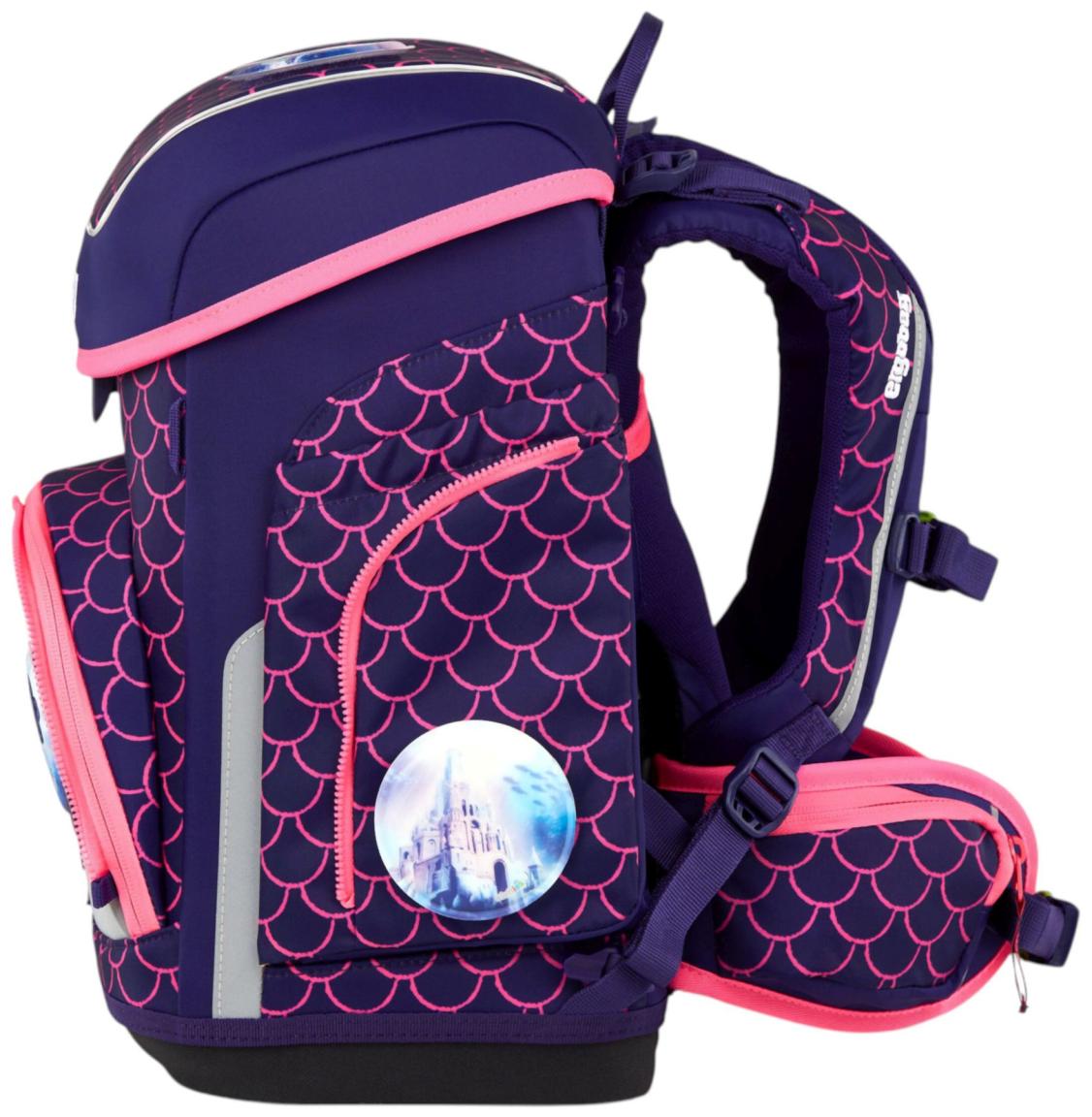 Ergobag Cubo Schulranzen Set PerlentauchBär - Violett Pink