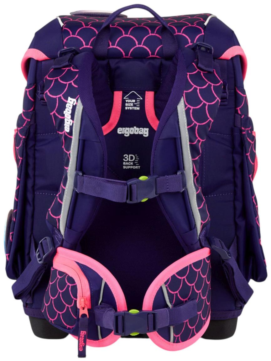 Ergobag Cubo Schulranzen Set PerlentauchBär - Violett Pink