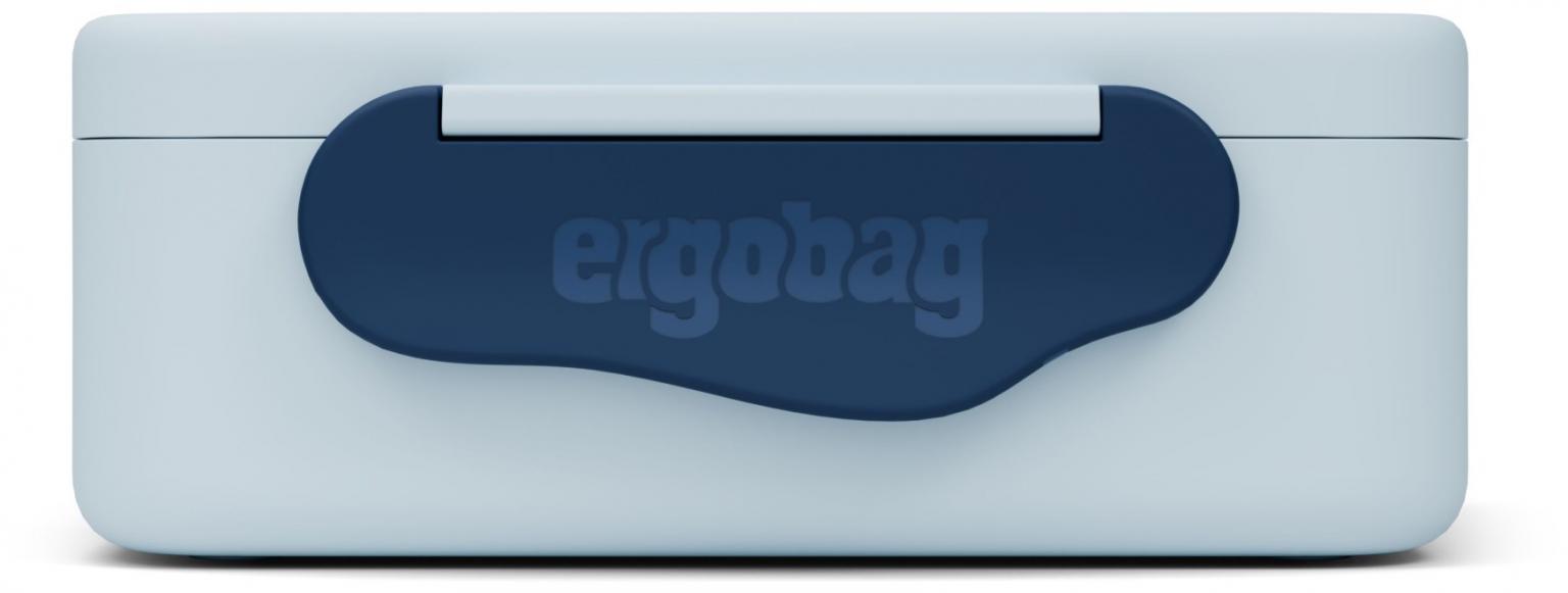 Ergobag Kunststoff Brotdose Delfin hellblau Unterwasser