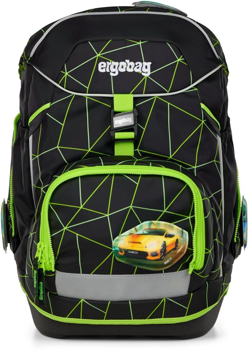Ergobag Pack Schulrucksack Set CyBär Race - Sportwagen