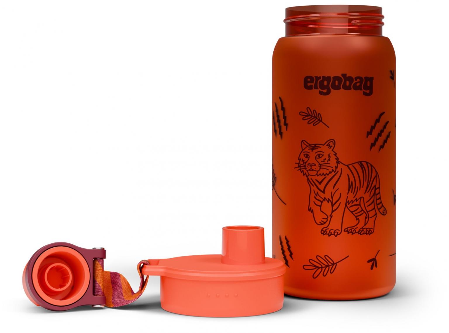 Ergobag Trinkflasche Kunststoff orange Tiger