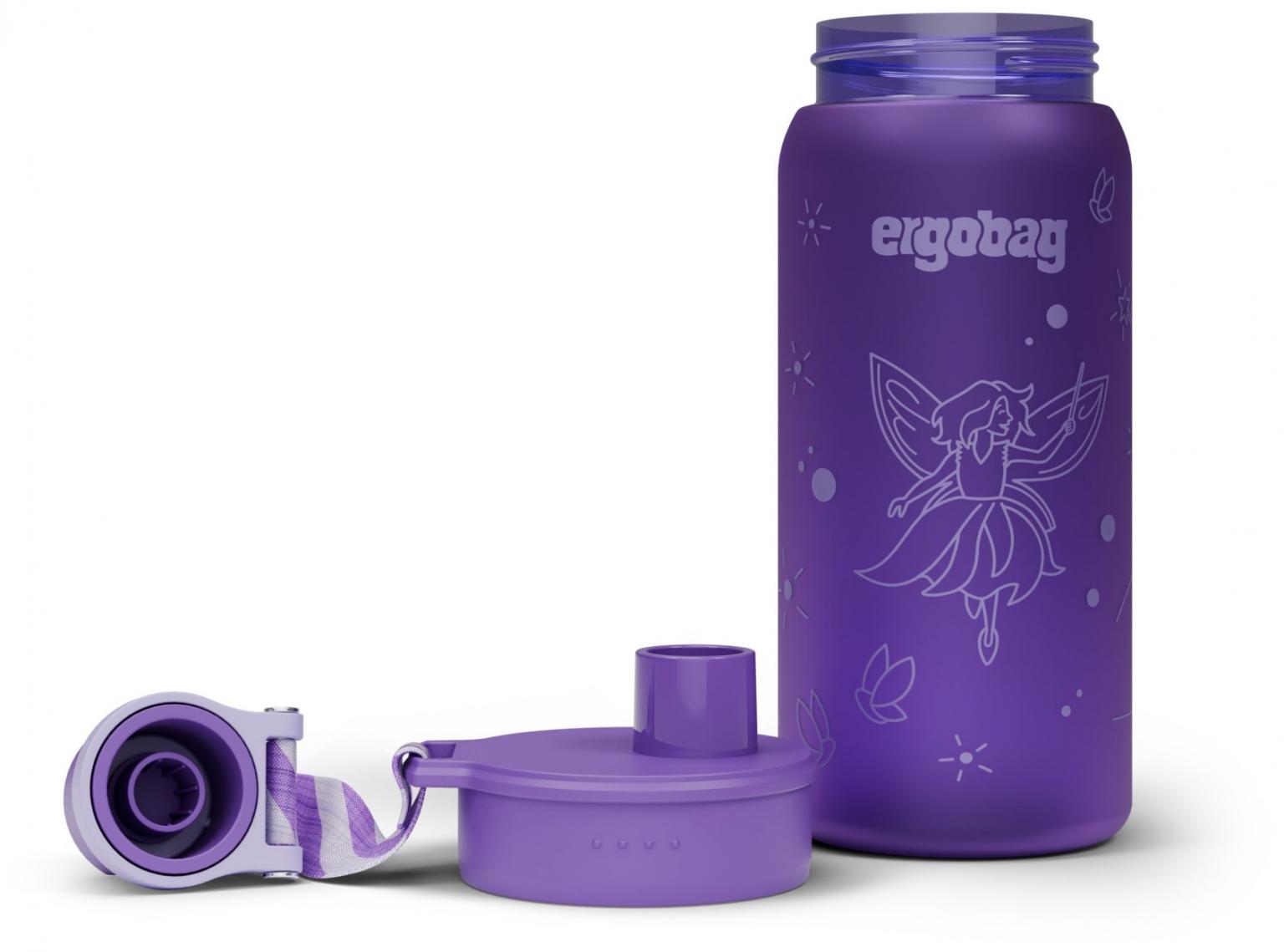 Ergobag Wasserflasche violett Fee spülmaschinengeeignet