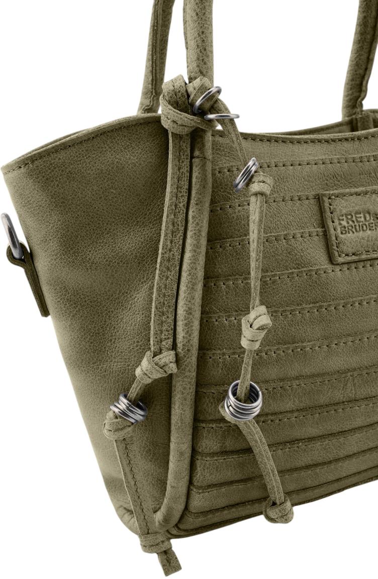 FREDsBRUDER All in Layer Handbag Leder Olive Green - Grün
