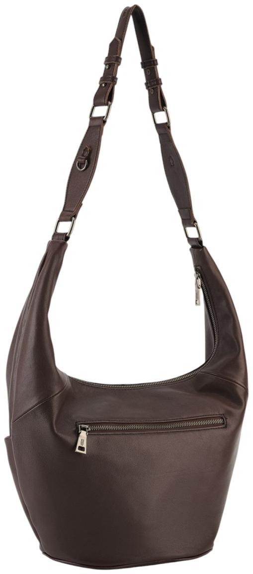 FREDsBRUDER Already Yours Hobo Bag Leder Chocolate Braun