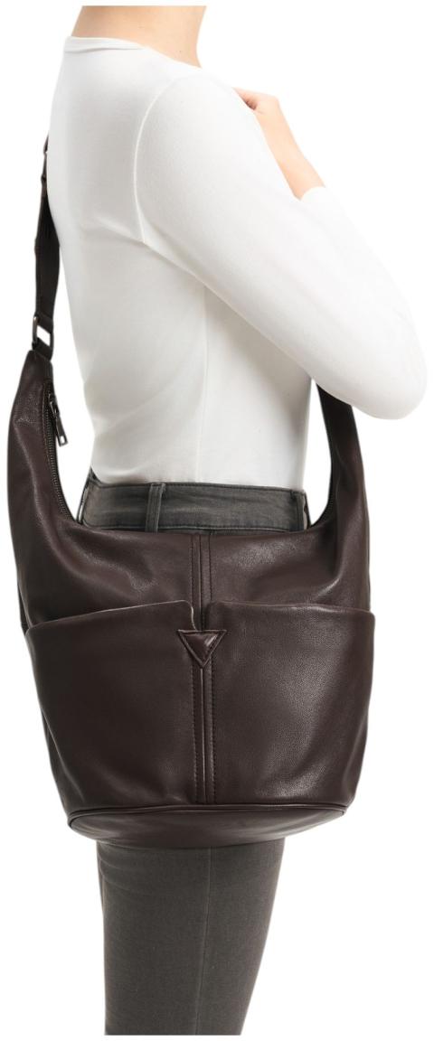 FREDsBRUDER Already Yours Hobo Bag Leder Chocolate Braun