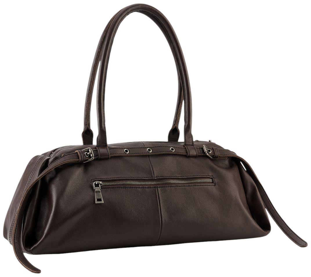 FREDsBRUDER Already Yours Sausage Bag Schultertasche Leder Chocolate Braun