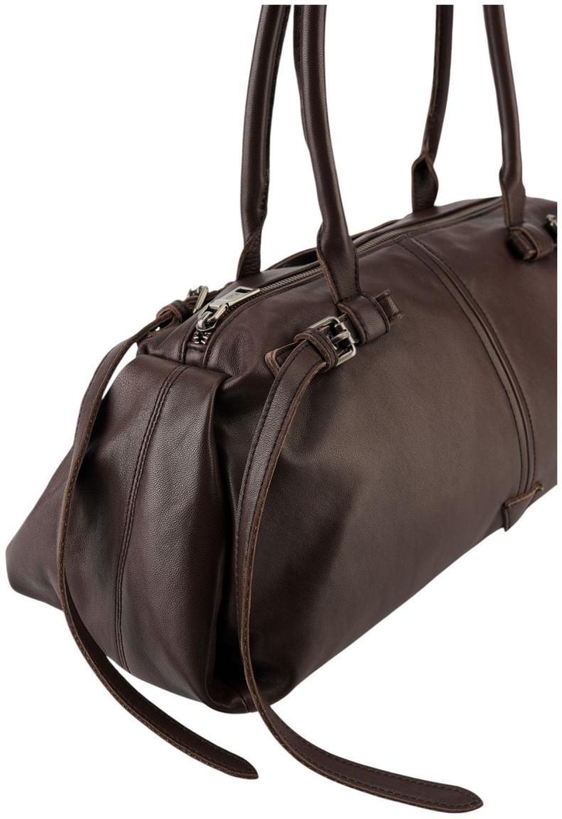 FREDsBRUDER Already Yours Sausage Bag Schultertasche Leder Chocolate Braun