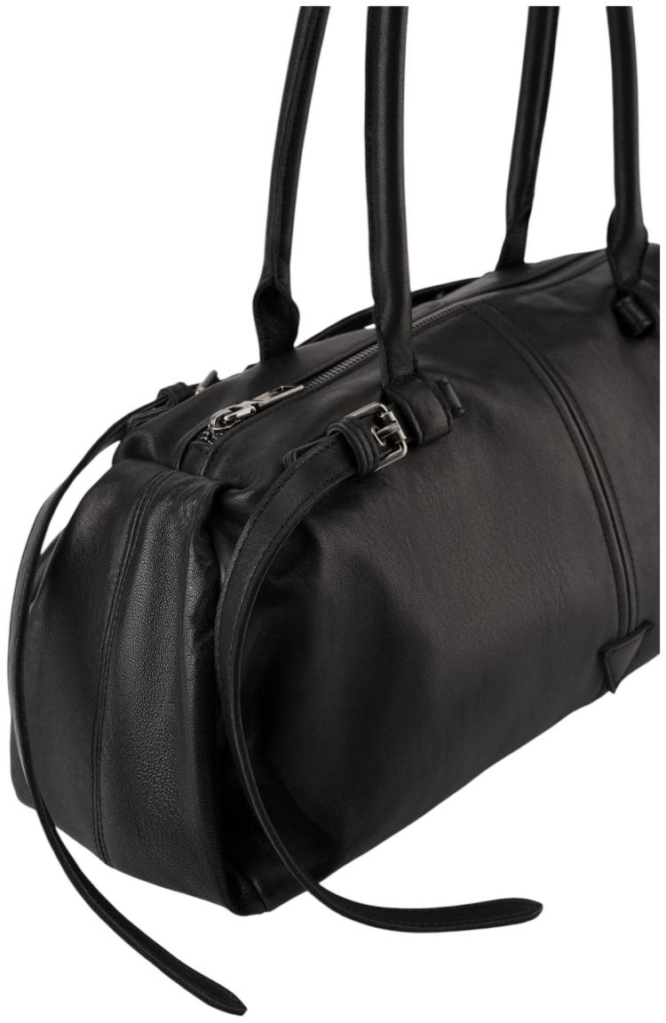 FREDsBRUDER Already Yours Sausage Bag Schultertasche Leder Schwarz