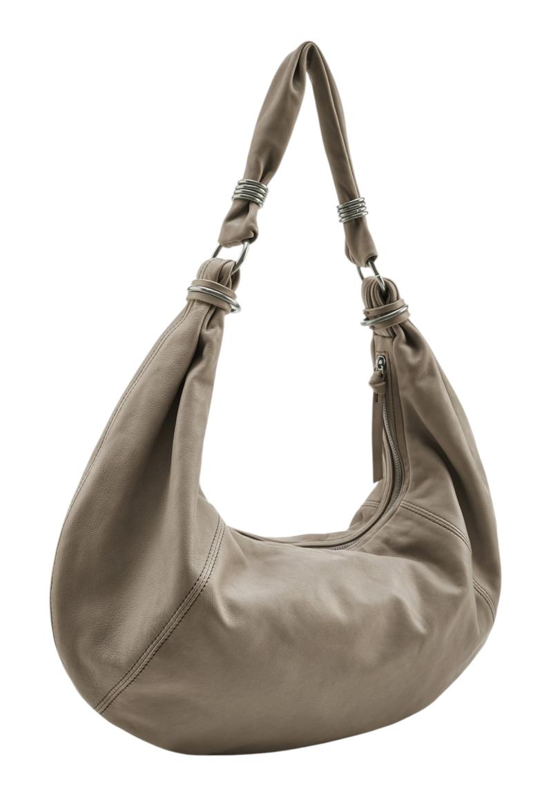 FREDsBRUDER Always With You Big Hobo Bag Leder Muddy Khaki - Schlammgrün