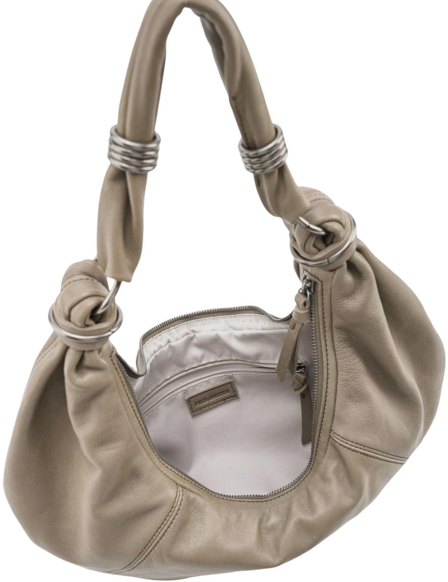 FREDsBRUDER Always With You Hobo Bag Leder Muddy Khaki - Schlammgrün