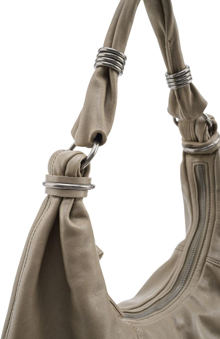 FREDsBRUDER Always With You Hobo Bag Leder Muddy Khaki - Schlammgrün
