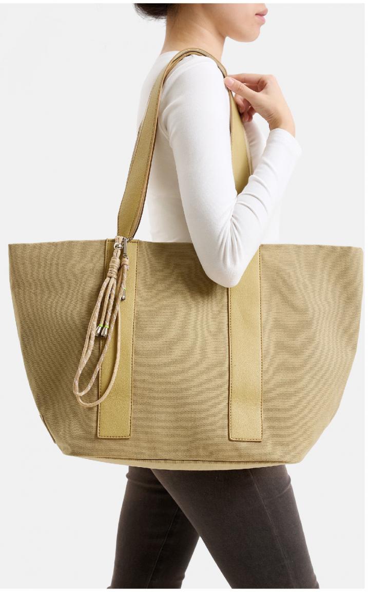 FREDsBRUDER Canvas Henkeltasche Carry Me Everywhere geräumig Olive Shades