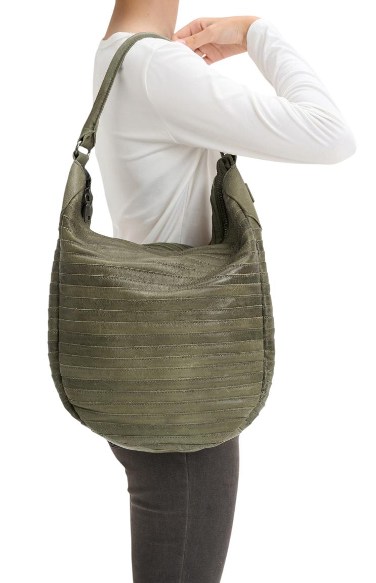 FREDsBRUDER Gürteltier S Beuteltasche Leder Olive Green - Grün
