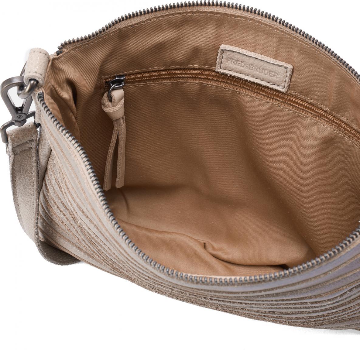 FREDsBRUDER Layer Crossbag Dirty Stone Ledertasche taupe