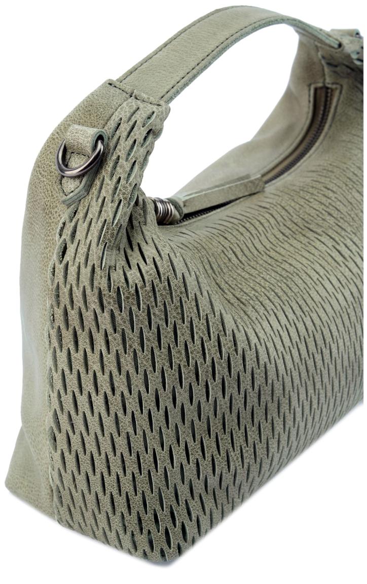 FREDsBRUDER Ledertasche Small Soft Cut Leaf Hellgrün