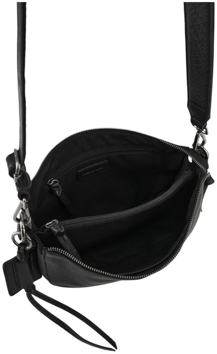 FREDsBRUDER My Forever Friend Half Moon Bag Crossover Leder Schwarz