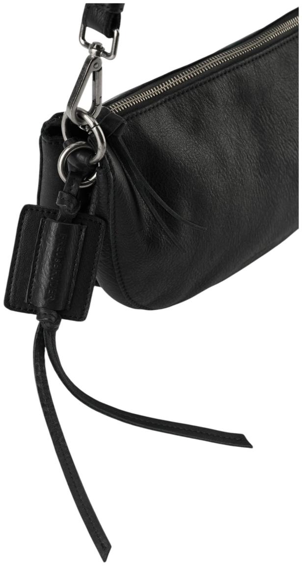FREDsBRUDER My Forever Friend Half Moon Bag Crossover Leder Schwarz