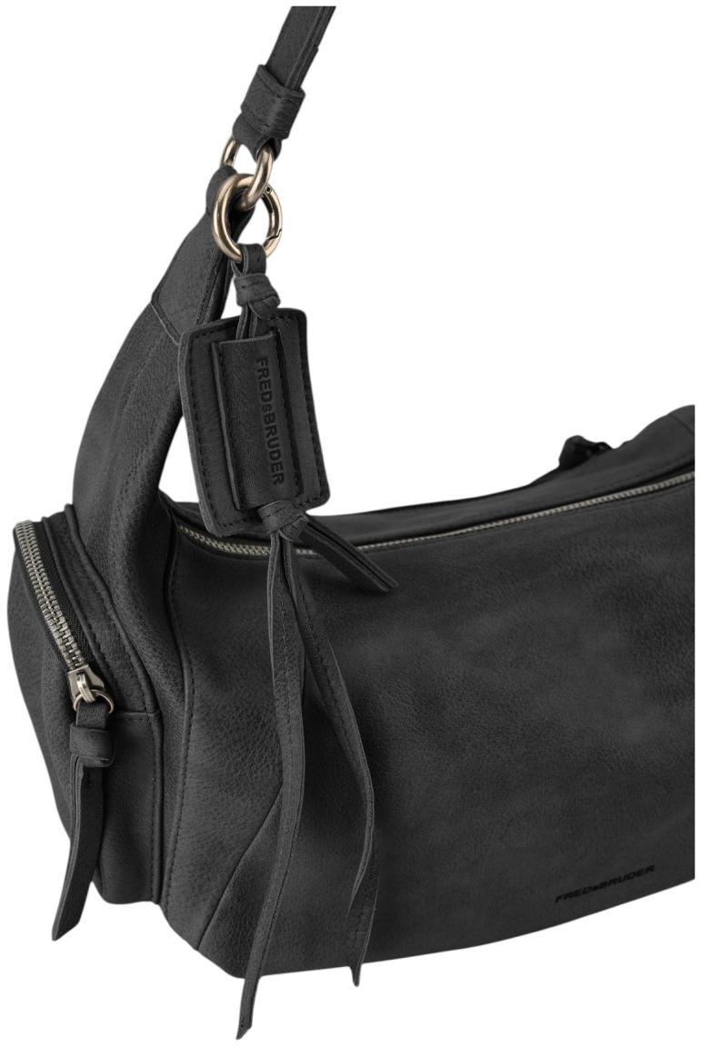 FREDsBRUDER My Forever Friend Half Shoulderbag Umhängetasche Leder Schwarz