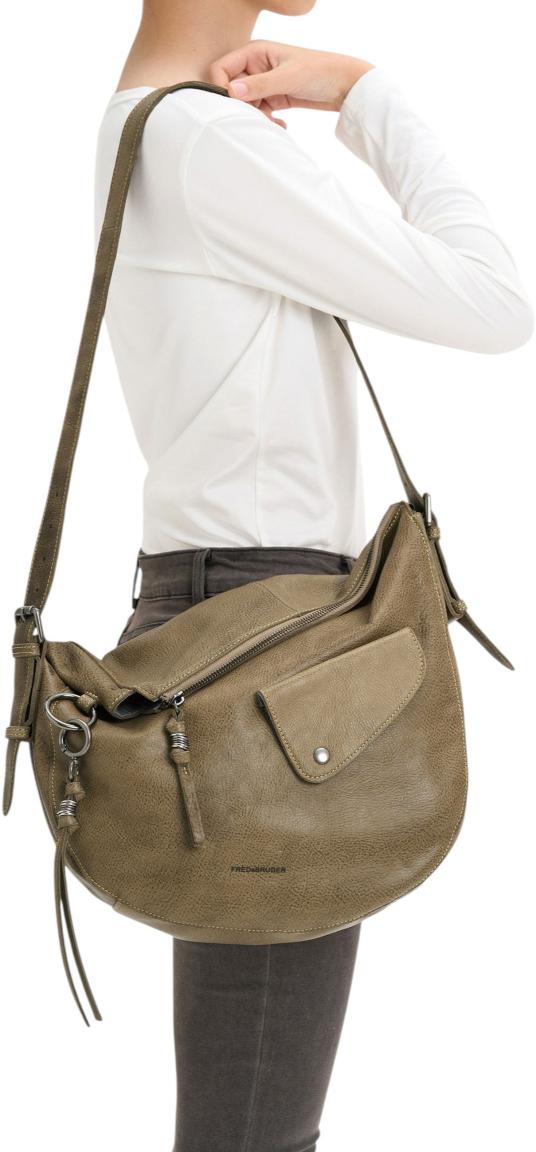 FREDsBRUDER My Forever Friend Shoulderbag Front Pocket Leder Schwarz