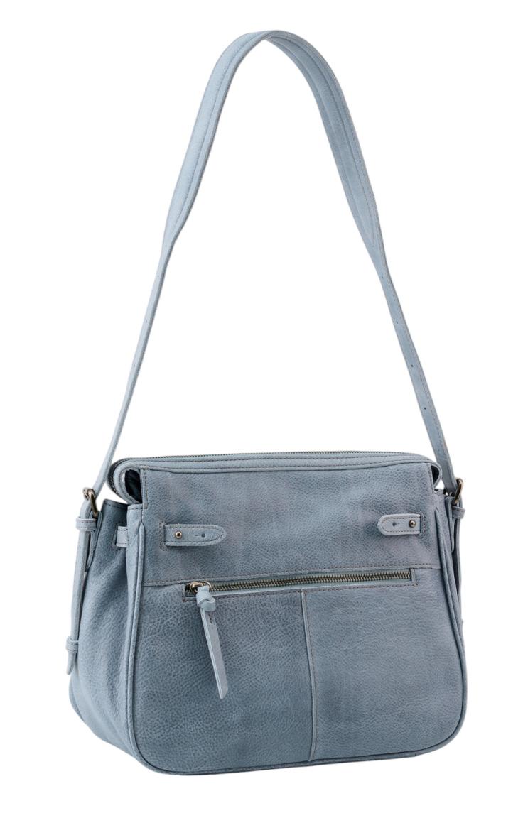 FREDsBRUDER My Forever Friend Shoulderbag Large Leder Cool Blue - Hellblau