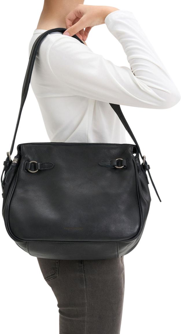 FREDsBRUDER My Forever Friend Shoulderbag Large Leder Leaf - Blattgrün