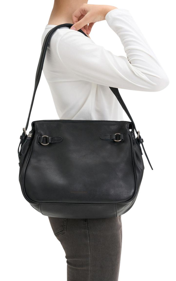 FREDsBRUDER My Forever Friend Shoulderbag Large Leder Muddy Khaki - Schlammgrün