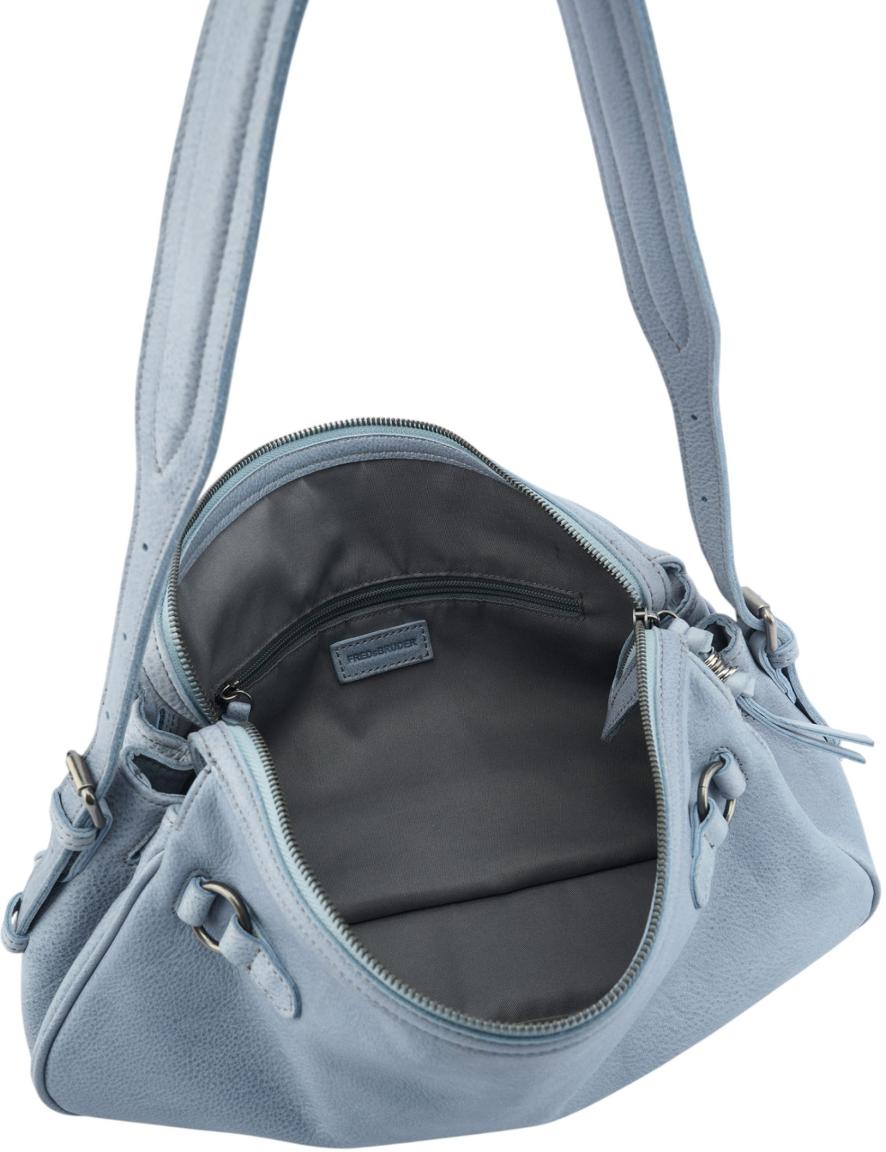 FREDsBRUDER My Forever Friend Shoulderbag Medium Leder Cool Blue - Hellblau