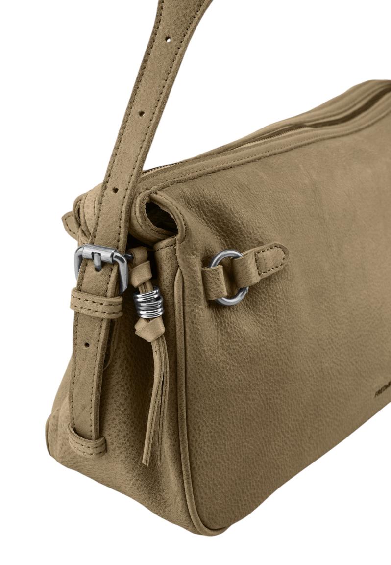 FREDsBRUDER My Forever Friend Shoulderbag Medium Leder Muddy Khaki - Schlammgrün