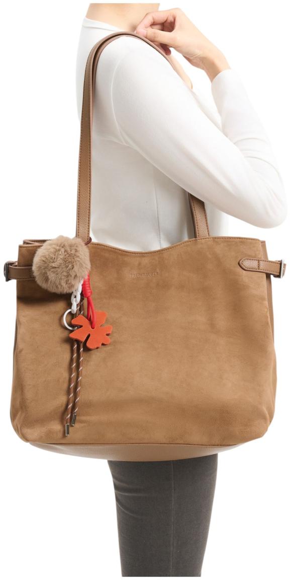 FREDsBRUDER Playful Softie Shopper Leder Caramel - Mittelbraun