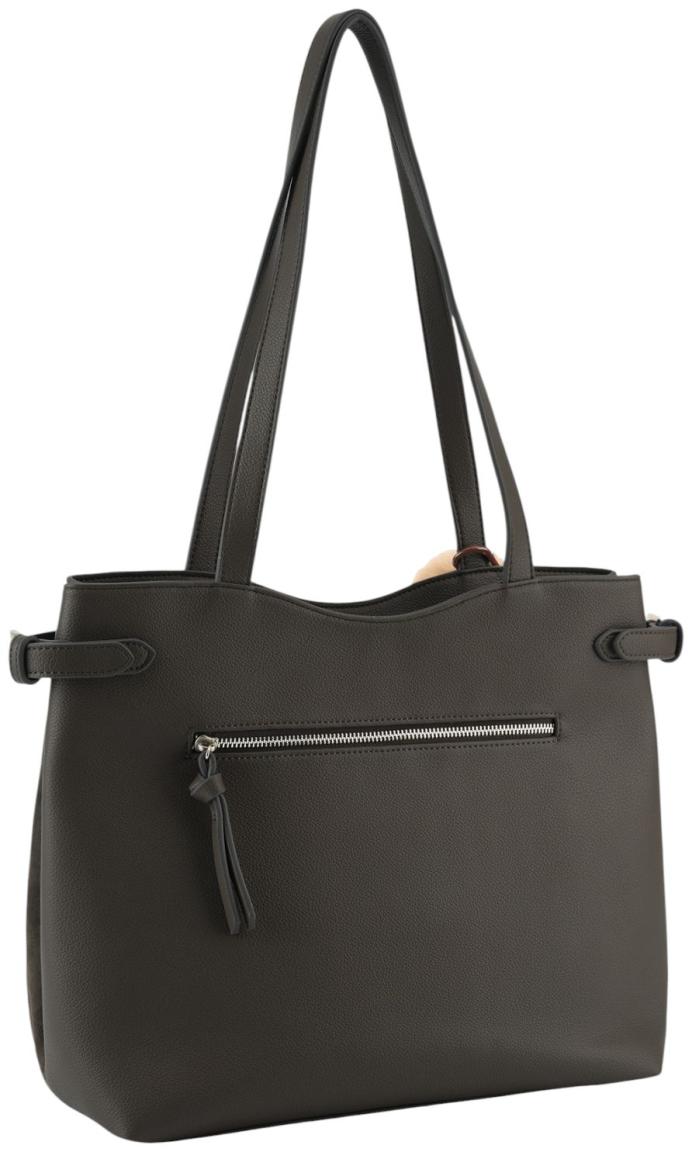 FREDsBRUDER Playful Softie Shopper Leder Wren - Dunkelbraun