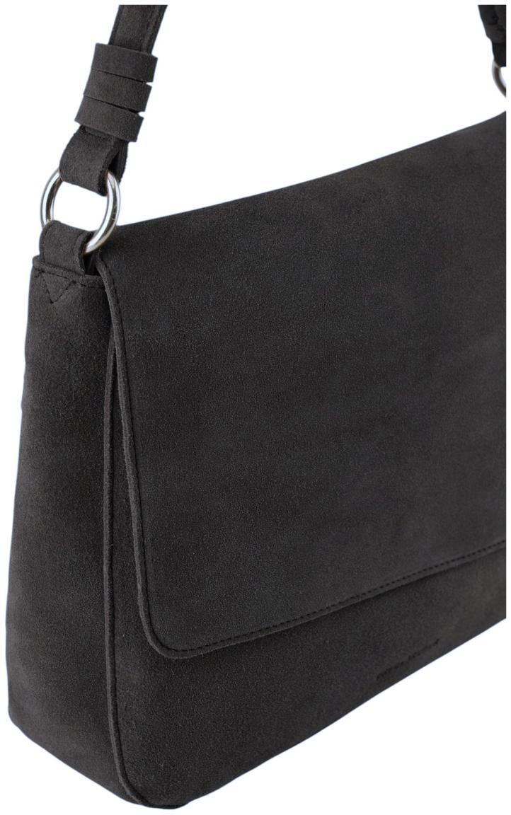 FREDsBRUDER Softly Flap Bag Überschlagtasche Velours Wren - Graubraun