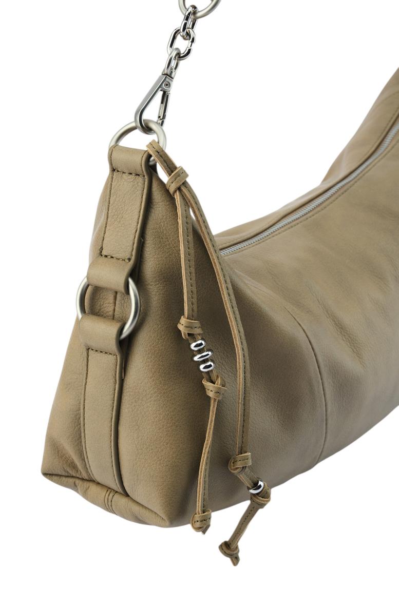 FREDsBRUDER Stay With Me Big Shoulderbag Leder Greyish Khaki - Taupe