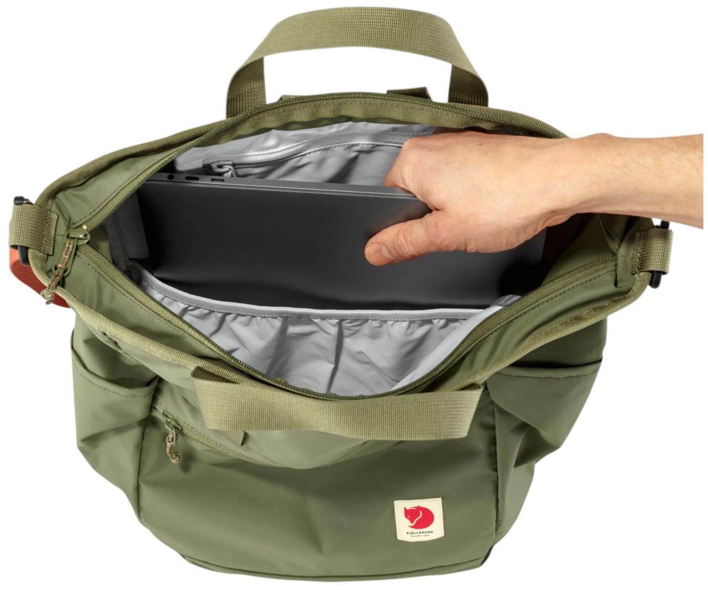Fjällräven Allrounderbag High Coast Totepack Fossil Rucksackfunktion