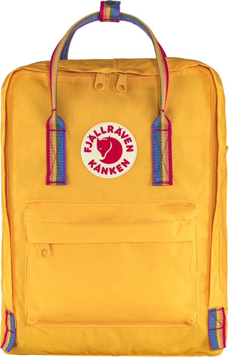 Fjällräven Kanken Rainbow Warm Yellow gelb Freizeitrucksack Regenbogen
