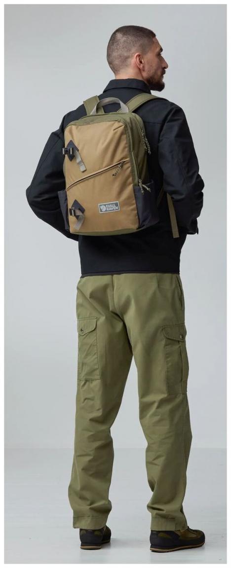 Fjällräven Vardag Backpack 17 Retro Rucksack Herren Green-Clay