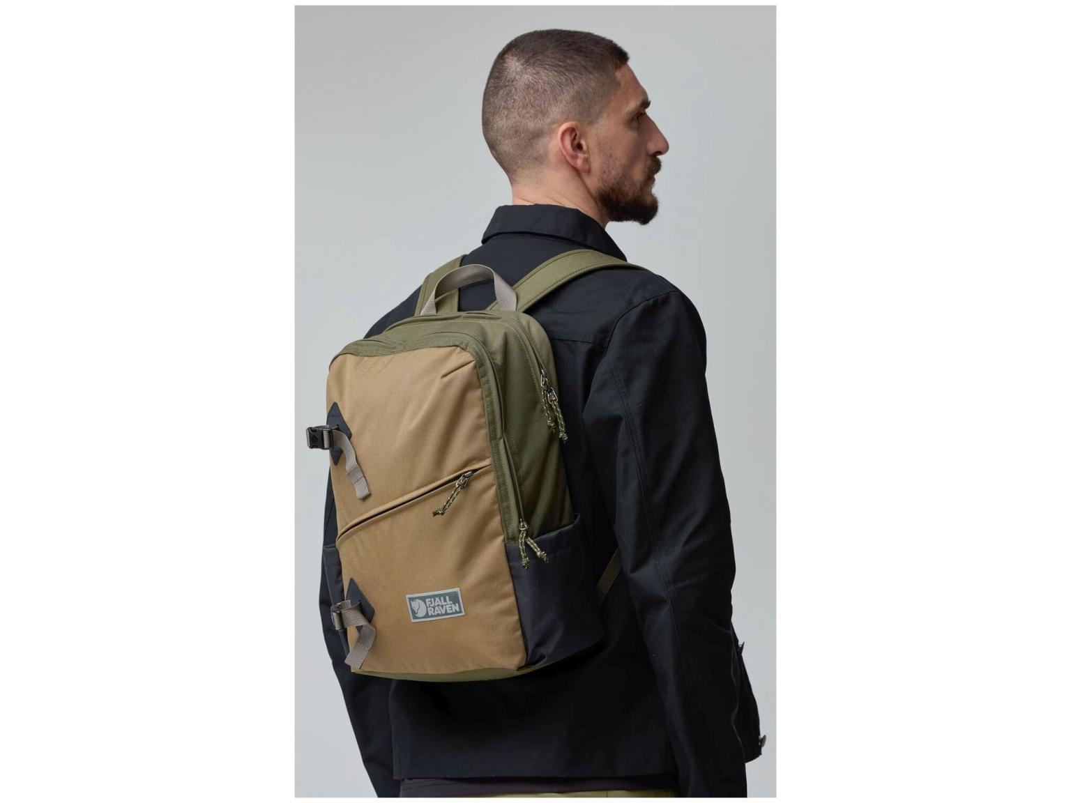 Fjällräven Vardag Backpack 17 Retro Rucksack Herren Green-Clay