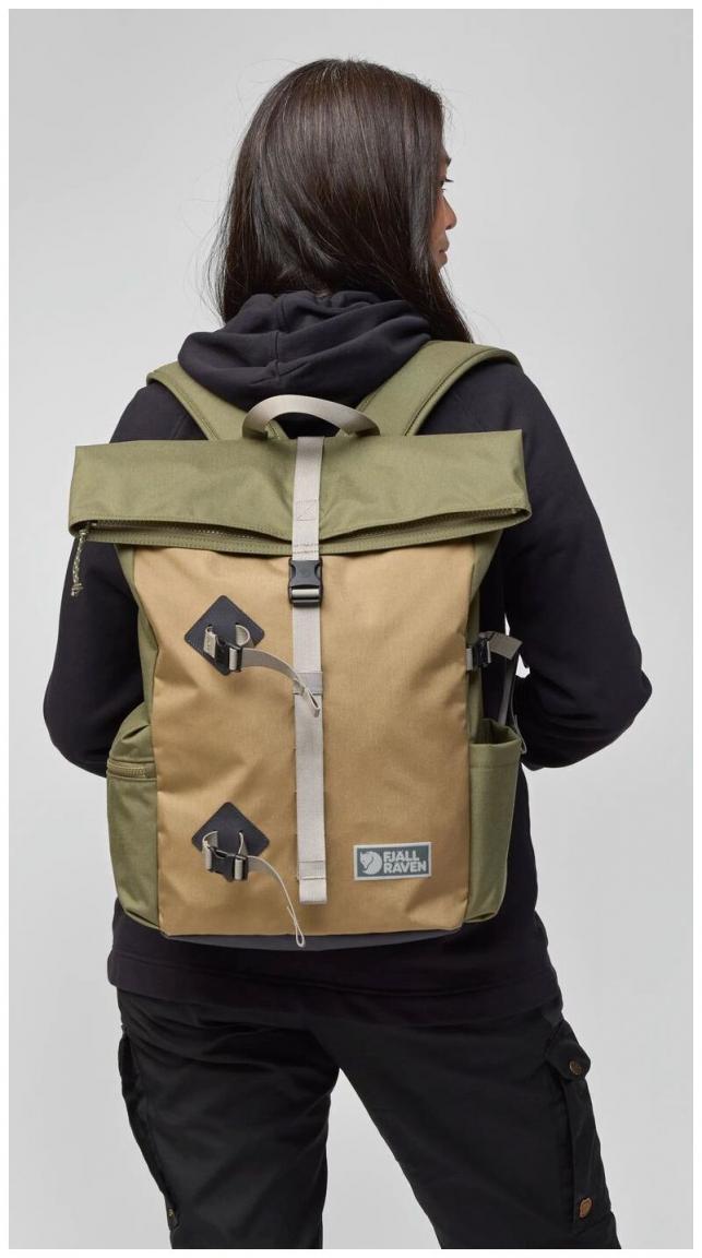 Fjällräven Vardag Foldsack 25 sportlicher Backpack Herren Coal Black