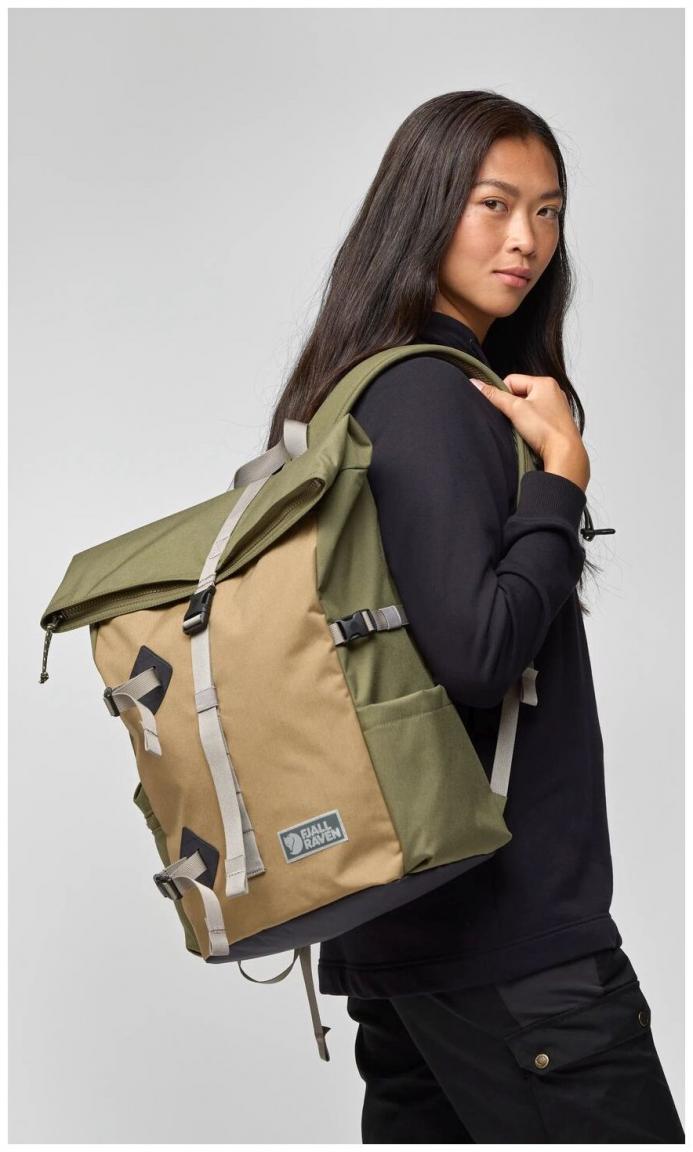 Fjällräven Vardag Foldsack 25 sportlicher Backpack Herren Coal Black