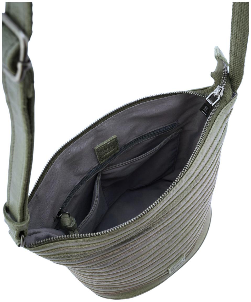 FredsBruder Gürtelinchen Crossover Tasche Leder Olive Green - Grün