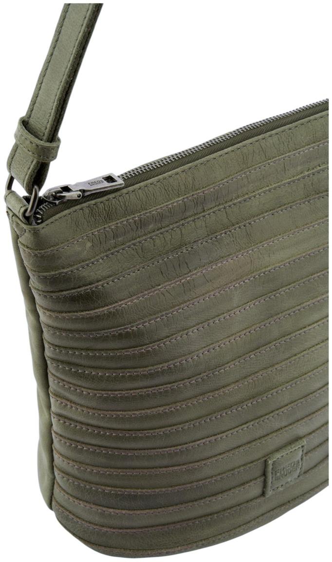 FredsBruder Gürtelinchen Crossover Tasche Leder Olive Green - Grün