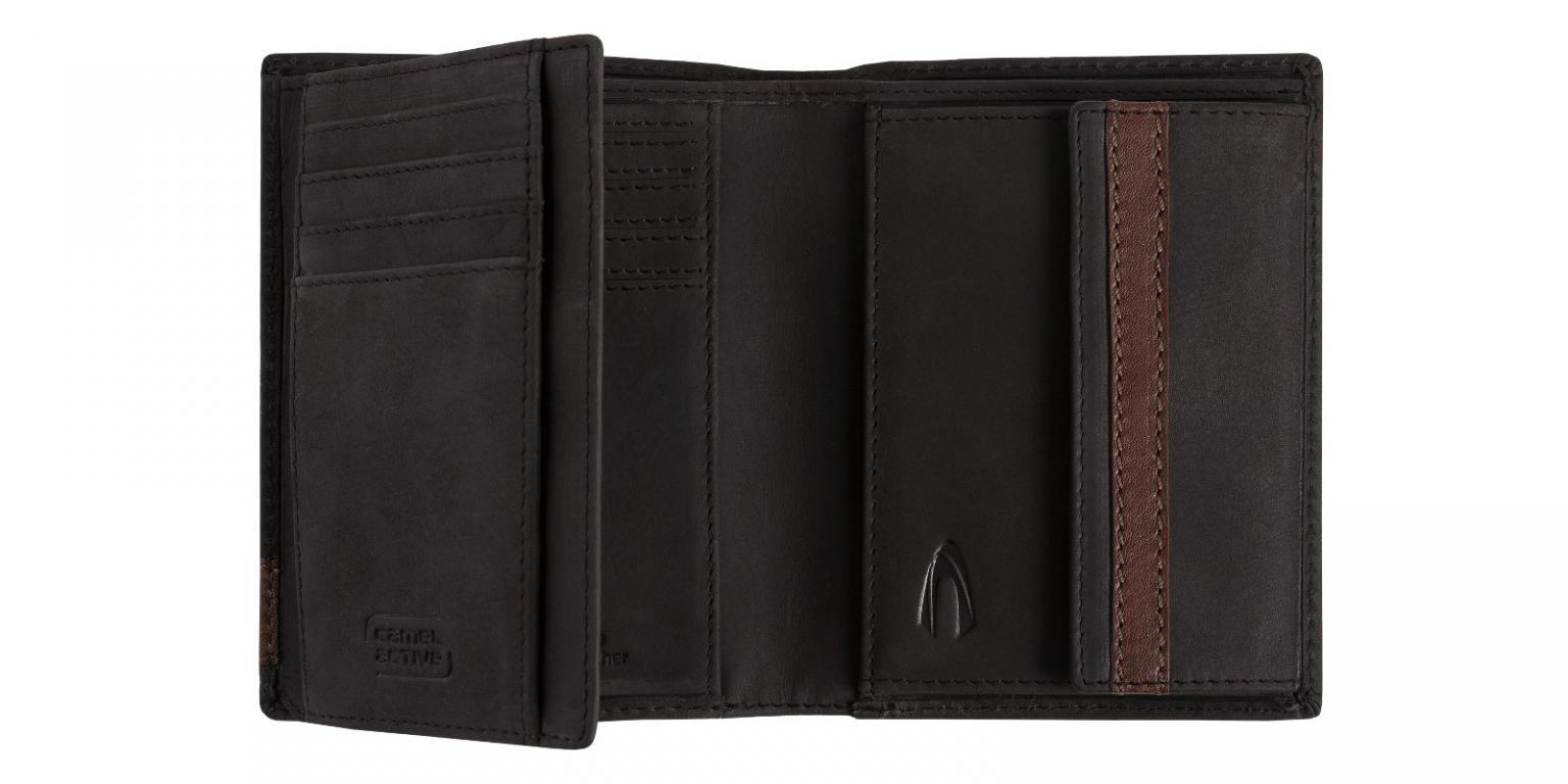 Geldbörse Taipeh camel active schwarz braun matt Leder
