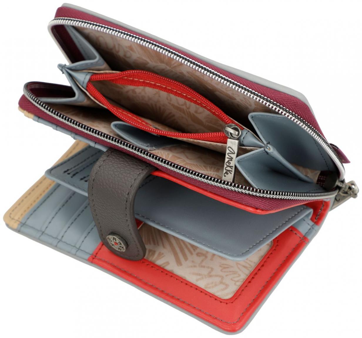 Geldtasche Blockfarben Anekke Hollywood Fashion herausnehmbares Etui
