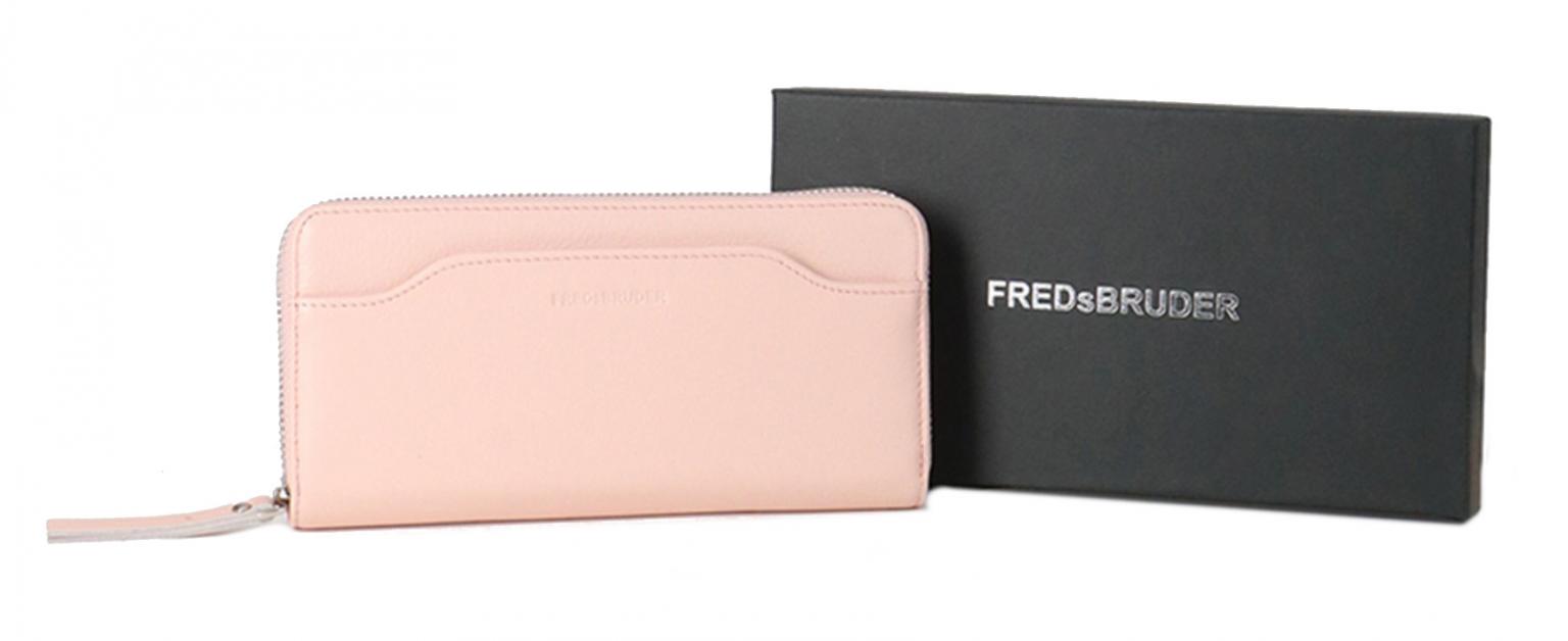 Glattleder Geldbörse All I need is you FREDsBRUDER rose