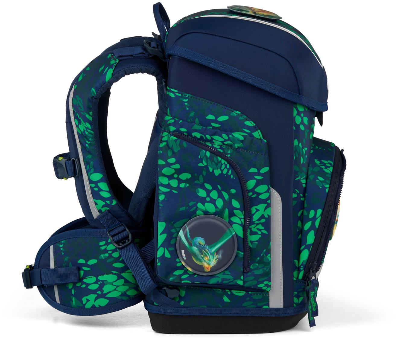 Grundschulset Ergobag Cubo DrachenbezwingBär dunkelblau grün