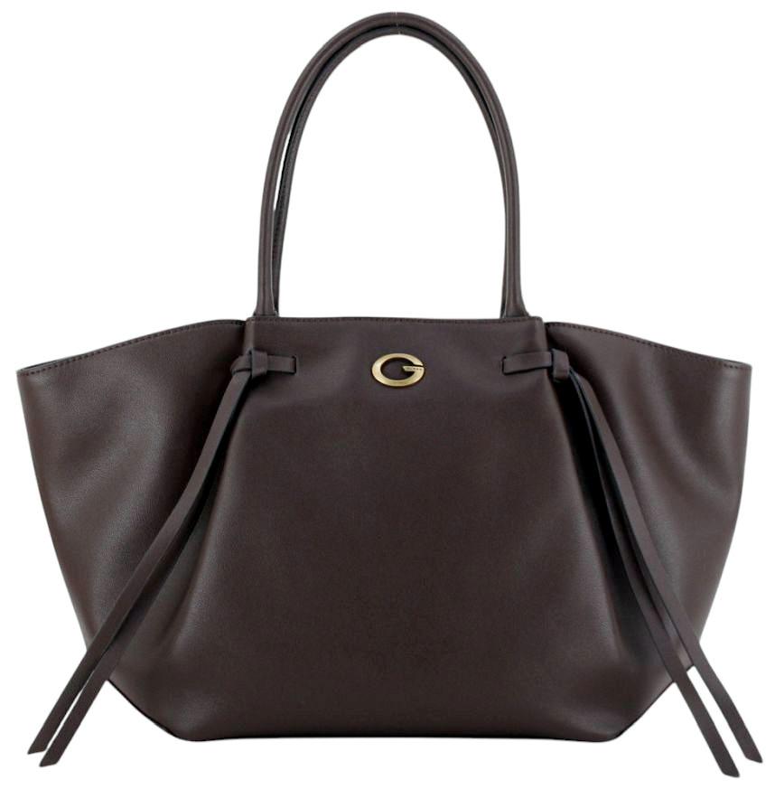 Guess Allegra Shopper Velours Espresso - Dunkelbraun